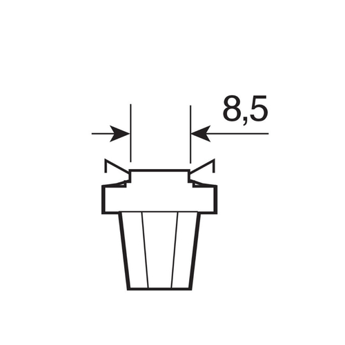 ΛΑΜΠΑΚΙΑ ΜΕ LED B8.5d ΛΕΥΚΟ ΦΩΣ ΚΑΡΦΙ