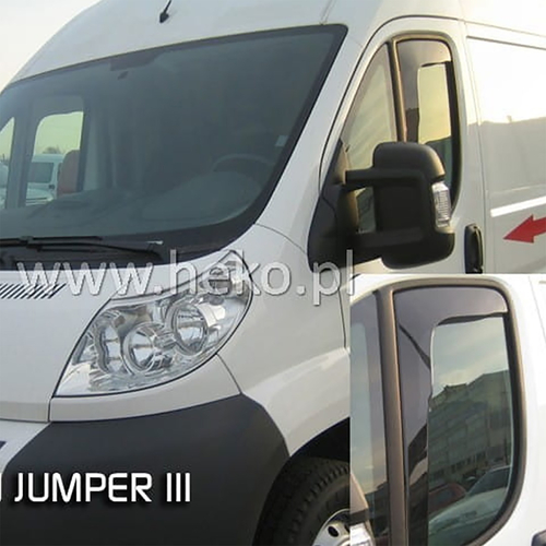 FIAT DUCATO 2006+ / CITROEN JUMPER 3 / PEUGEOT BOXER ΖΕΥΓΑΡΙ ΑΝΕΜΟΘΡΑΥΣΤΕΣ ΑΠΟ ΕΥΚΑΜΠΤΟ ΦΙΜΕ ΠΛΑΣΤΙΚΟ HEKO - 2 ΤΕΜ.