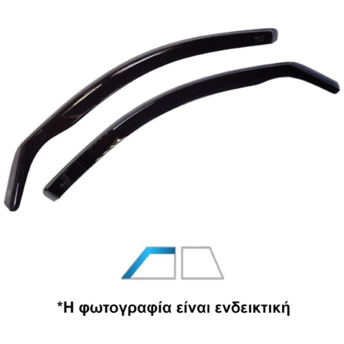 CITROEN C4 PICASSO MK1 5D 2006-2013 ΖΕΥΓΑΡΙ ΑΝΕΜΟΘΡΑΥΣΤΕΣ ΑΠΟ ΕΥΚΑΜΠΤΟ ΦΙΜΕ ΠΛΑΣΤΙΚΟ HEKO - 2 ΤΕΜ.