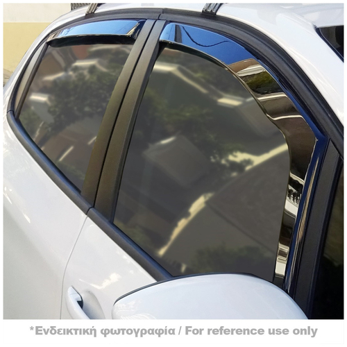 OPEL ASTRA G 5D COMBI 1998-2004 ΣΕΤ ΑΝΕΜΟΘΡΑΥΣΤΕΣ ΑΥΤΟΚΙΝΗΤΟΥ ΑΠΟ ΕΥΚΑΜΠΤΟ ΦΙΜΕ ΠΛΑΣΤΙΚΟ HEKO - 4 ΤΕΜ.