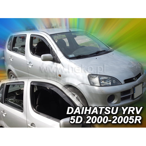 DAIHATSU YRV 5D 2000-2005R ΣΕΤ ΑΝΕΜΟΘΡΑΥΣΤΕΣ ΑΥΤΟΚΙΝΗΤΟΥ ΑΠΟ ΕΥΚΑΜΠΤΟ ΦΙΜΕ ΠΛΑΣΤΙΚΟ HEKO - 4 ΤΕΜ.