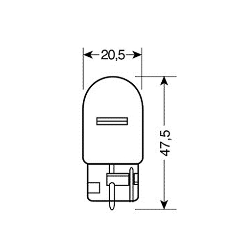 ΛΑΜΠΑΚΙΑ 12V/21W WY21W W3X16d