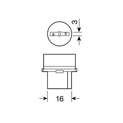 ΛΑΜΠΑΚΙΑ 12V/21W WY21W W3X16d