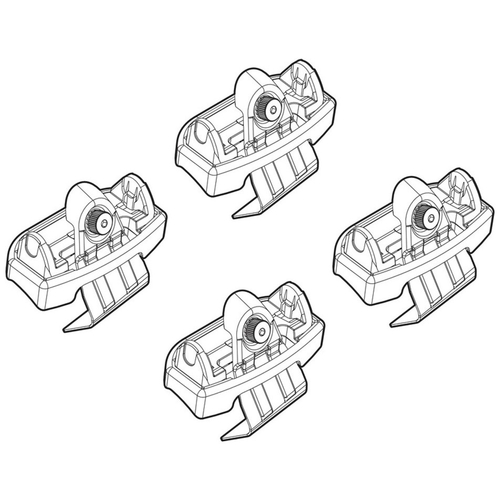 OPEL CORSA F 5D 09/19+ / PEUGEOT 208 5D 11/19+ KIT ΑΚΡΑ (ΠΟΔΙΑ) ΓΙΑ ΜΠΑΡΕΣ NORDRIVE