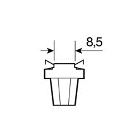 ΛΑΜΠΑΚΙ B8,5d HYPER-LED ΛΕΥΚΟ ΦΩΣ