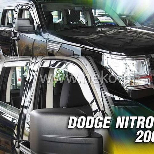 DODGE NITRO 5D 2006-2011 ΖΕΥΓΑΡΙ ΑΝΕΜΟΘΡΑΥΣΤΕΣ ΑΠΟ ΕΥΚΑΜΠΤΟ ΦΙΜΕ ΠΛΑΣΤΙΚΟ HEKO - 2 ΤΕΜ.