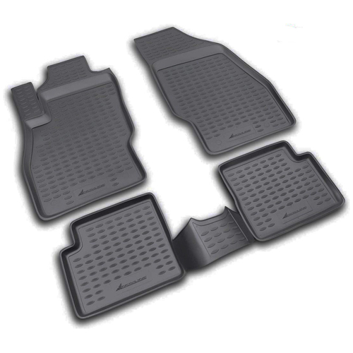 OPEL CORSA D 09/2006-2014 / OPEL CORSA E 2014-2019 ΜΑΡΚΕ ΠΑΤΑΚΙΑ ΣΕ ΣΚΑΦΗ TPE ΛΑΣΤΙΧΟ ΣΕ ΜΑΥΡΟ ΧΡΩΜΑ NOVLINE - 4 ΤΕΜ.