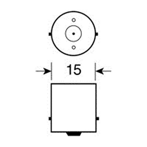 ΛΑΜΠΑΚΙ P21W 12V BA15s MEGA-LED5