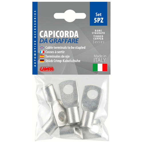 ΑΚΡΟΔΕΚΤΕΣ ΚΑΛΩΔΙΩΝ ΜΠΑΤΑΡΙΑΣ 50mm²  ΜΕ ΤΡΥΠΑ 10mm 5ΤΕΜ