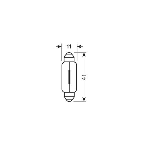 5W 24V SV8,5-8 11x41mm 10ΤΕΜ.