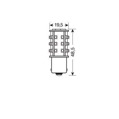 P21W 24/28V BA15s HYPER-LED 39