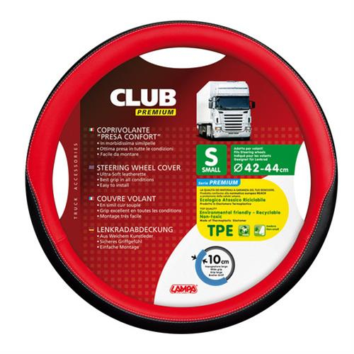 ΚΑΛΥΜΜΑ ΤΙΜΟΝΙΟΥ ΦΟΡΤΗΓΟΥ CLUB PREMIUM L 46/48 cm ΚΟΚΚΙΝΟ/ΜΑΥΡΟ ΑΠΟ ΑΟΣΜΟ, ΜΗ ΤΟΞΙΚΟ, ΟΙΚΟΛΟΓΙΚΟ ΚΑΙ ΑΝΑΚΥΚΛΩΣΙΜΟ TPE ΘΕΡΜΟΠΛΑΣΤΙΚΟ ΕΛΑΣΤΟΜΕΡΕΣ LAMPA - 1 ΤΕΜ.