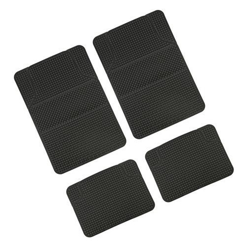 Πατάκι CALIFORNIA universal Λάστιχο 4τεμ. 45x65 cm + 45x32 cm μαύρο