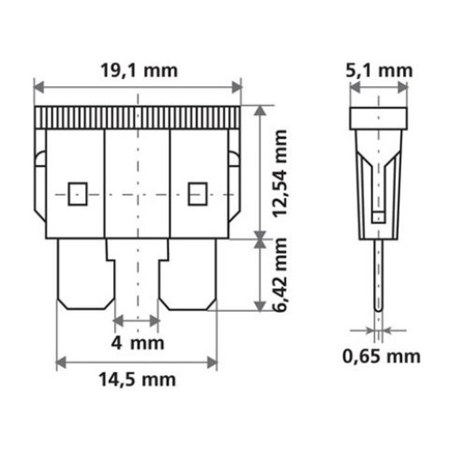 Ασφάλειες 25A 12/24V SMART-LED 6τεμ.
