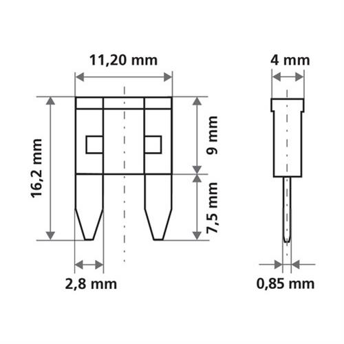 Ασφάλειες Μίνι 5A 12/24V SMART-LED 6τεμ.