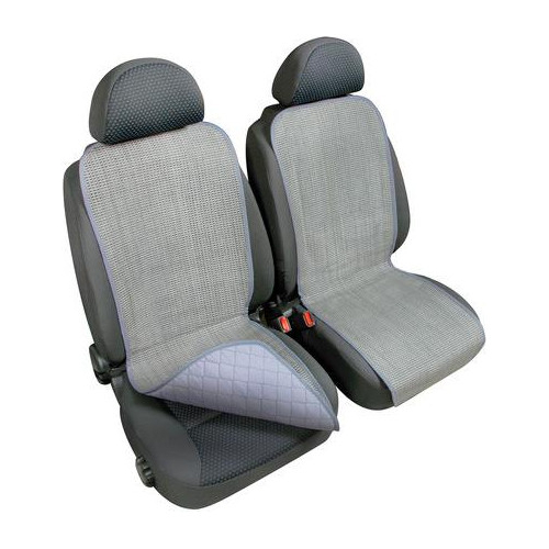 ΠΛΑΤΟΚΑΘΙΣΜΑΤΑ ΨΑΘΑ/ ΒΑΜΒΑΚΕΡΟ ΥΦΑΣΜΑ ΚΑΠΙΤΟΝΕ  ΔΙΠΛΗΣ ΟΨΗΣ STRIPS ΓΚΡΙ (ΦΑΡΔΟΣ 42 CM) 2ΤΕΜ.