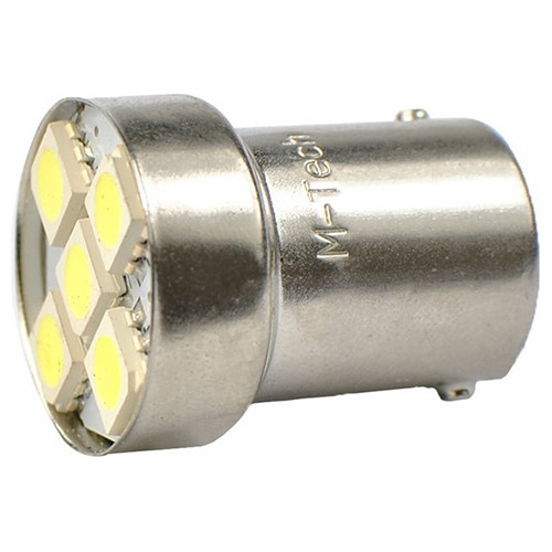 Λάμπα Ba15s (R10W /P21W) 5xSMD 5050 12V Λευκή 2τεμ