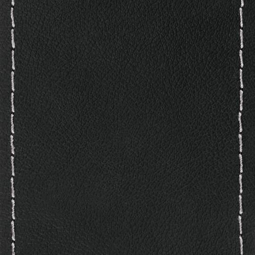Κάλυμμα Τιμονιού Φορτηγού Δετό Δερμάτινο PREMIUM TRUCK 44-46cm μαύρο με ασημί ραφή