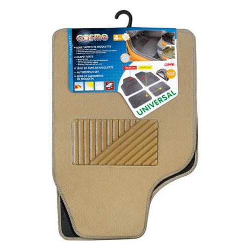 Πατάκια ΜΟΚΕΤΑ+PVC COSMO 45x66+45x33 4τεμ. Μπεζ