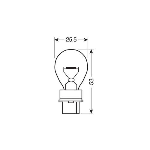 P27W 12V 27W W2,5x16d STANDAR LINE ΑΛΟΓΟΝΟΥ 2ΤΕΜ. BLISTER ΓΙΑ JEEP