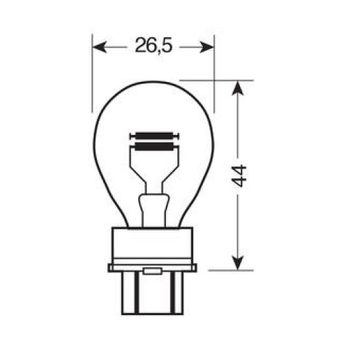 P27/7W 12V 27/7W W2,5x16q STANDAR LINE ΑΛΟΓΟΝΟΥ 2ΤΕΜ. BLISTER