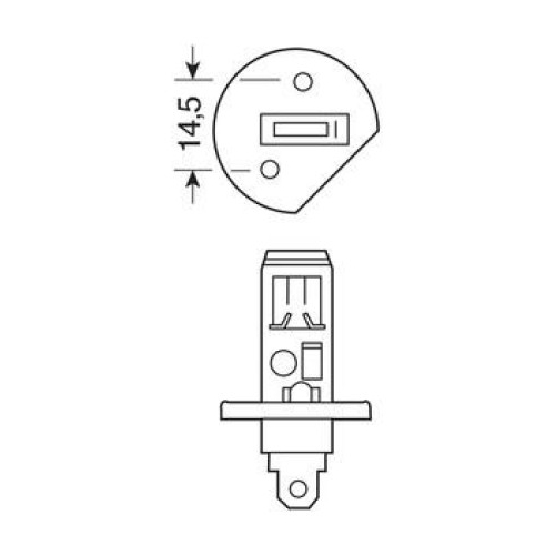 H1 12V 55W P14,5s ΛΑΜΠΑ XENON ULTRA 4.800K +90%  2ΤΕΜ.