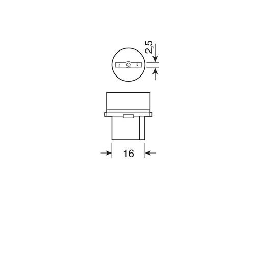 P27W 12V 27W W2,5x16d STANDAR LINE ΑΛΟΓΟΝΟΥ 2ΤΕΜ. BLISTER ΓΙΑ JEEP