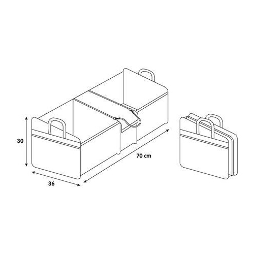 ORGANIZER ΠΟΡΤ ΜΠΑΓΚΑΖ DELUXE (XL) 70 Χ 36 cm