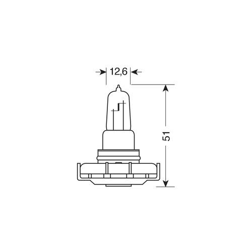 PSX24W 12V 24W 450lm PG20-7 STANDARD LINE 1Τεμ. σε BLISTER