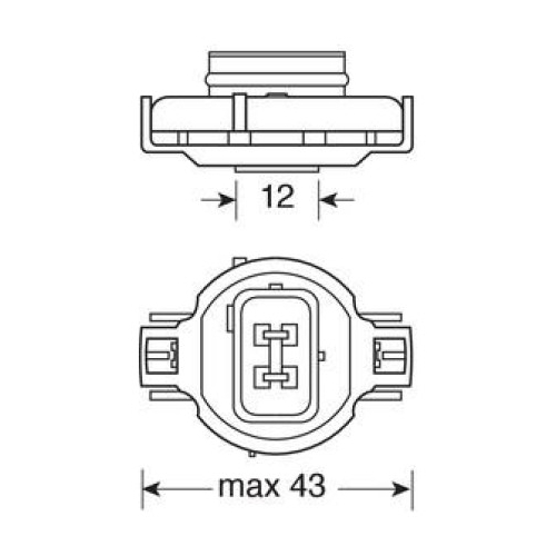 PSY24W 12V 24W 385lm PG20-4 STANDARD LINE ΠΟΡΤΟΚΑΛΙ 1ΤΕΜ. ΣΕ ΚΟΥΤΑΚΙ