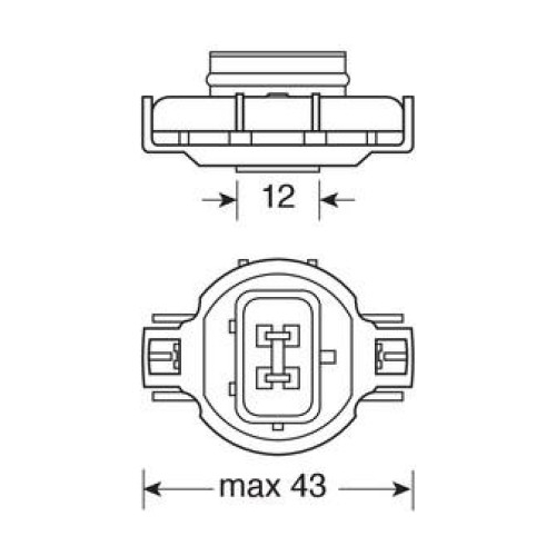 PSX24W 12V 24W 450lm PG20-7 STANDARD LINE 1Τεμ. σε κουτι