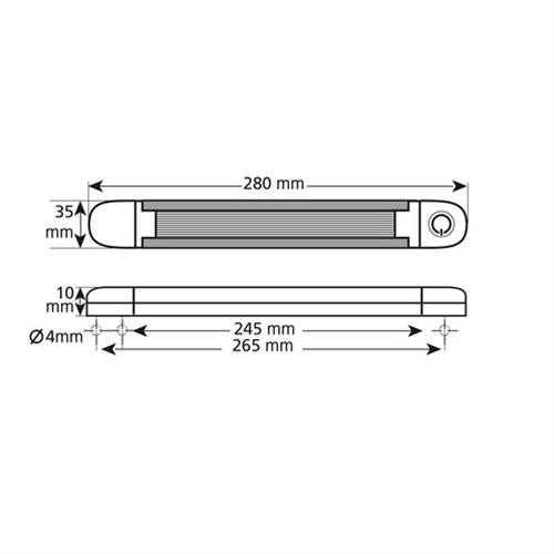 ΠΛΑΦΟΝΙΕΡΑ ΛΑΜΠΑ ΕΣΩΤΕΡΙΚΗ LUM-1 12LED ΛΕΥΚΟ 840lm 280mm 1ΤΕΜ.