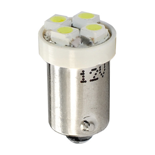 T4W 12V 0,32W BA9s (ΜΙΝΙΟΝ) LED 4xSMD3528 ΛΕΥΚΟ 1ΤΕΜ.