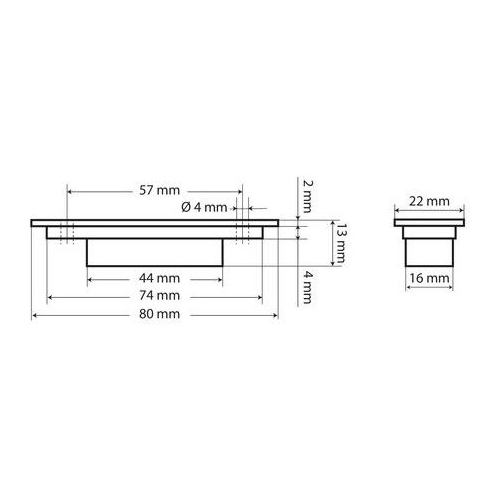 ΦΩΣ ΟΓΚΟΥ ΦΟΡΤΗΓΟΥ 24V 3LED 80x22mm ΜΠΛΕ 1ΤΕΜ