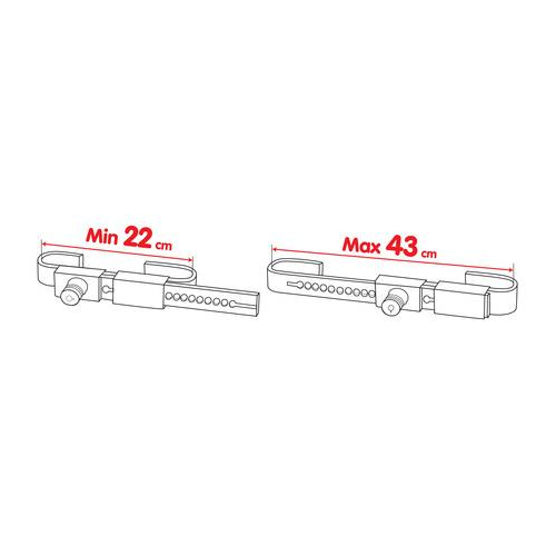 Κλειδαριά για  CONTAINER 22-43cm με κλειδί ZANNA