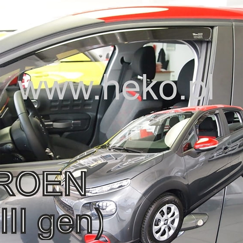 CITROEN C3 3 5D 2017+ ΖΕΥΓΑΡΙ ΑΝΕΜΟΘΡΑΥΣΤΕΣ ΑΠΟ ΕΥΚΑΜΠΤΟ ΦΙΜΕ ΠΛΑΣΤΙΚΟ HEKO - 2 ΤΕΜ.