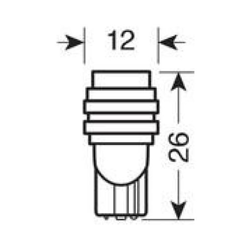 T10 12V W2,1x9,5d 3lm HYPER-LED 3 ΛΕΥΚΟ (ΔΙΠΛΗΣ ΠΟΛΙΚΟΤΗΤΑΣ-ΚΑΡΦΩΤΟ) BLISTER 2ΤΕΜ.