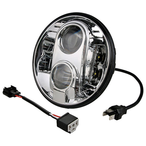 ΦΑΝΑΡΙ ΣΤΡΟΓΓΥΛΟ 7 ΙΝΤΣΩΝ ME 8LED CREE (XML-10W) 9-36V 6000-6500K CHROME