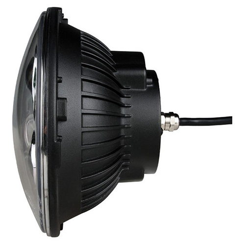 ΦΑΝΑΡΙ ΣΤΡΟΓΓΥΛΟ 7 ΙΝΤΣΩΝ ME 8LED CREE (XML-10W) 9-36V 6000-6500K CHROME