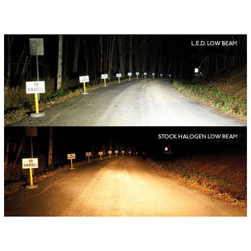 ΦΑΝΑΡΙ ΣΤΡΟΓΓΥΛΟ 7 ΙΝΤΣΩΝ ME 8LED CREE (XML-10W) 9-36V 6000-6500K CHROME