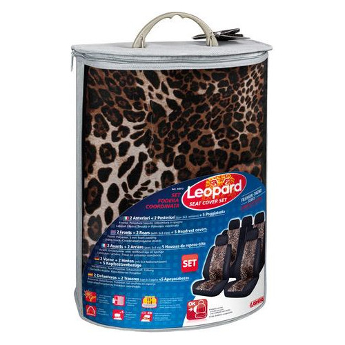 ΚΑΛΥΜΜΑΤΑ ΚΑΘΙΣΜΑΤΩΝ CAMO LEOPARD FASHION-TREND SERIES ΣΕΤ