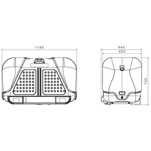 ΜΠΑΓΚΑΖΙΕΡΑ ΚΟΤΣΑΔΟΡΟΥ 390 LT TOWBOX V2 (ΓΚΡΙ)