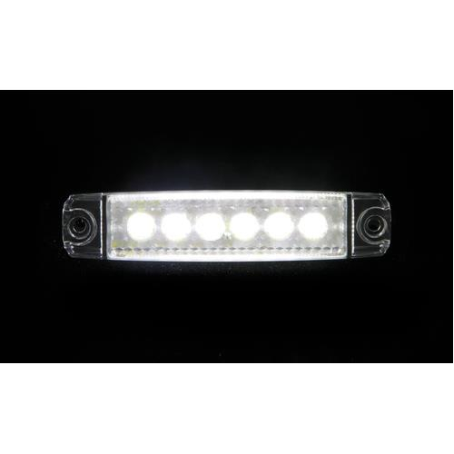 ΦΩΣ ΟΓΚΟΥ 6LED ΛΕΥΚΟ 12/24V 96mm ΑΔΙΑΒΡΟΧΟ 1ΤΕΜ.