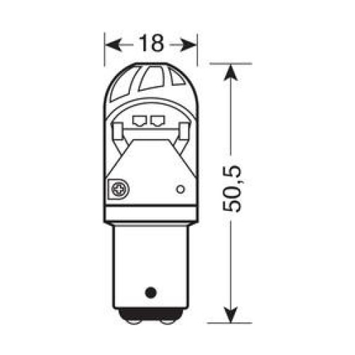 P21/5W 10-28V BAY15d MEGA-LED 150LM ΔΙΑΘΛΑΣΗΣ ΚΟΚΚΙΝΟ (ΔΙΠΟΛΙΚΟ) BLISTER 1ΤΕΜ.