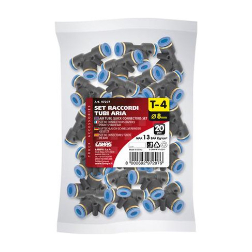 ΣΥΝΔΕΣΜΟΣ ΑΕΡΑ L-1 8mm max 13BAR (T) ΤΡΙΠΛΟΣ 20ΤΕΜ.
