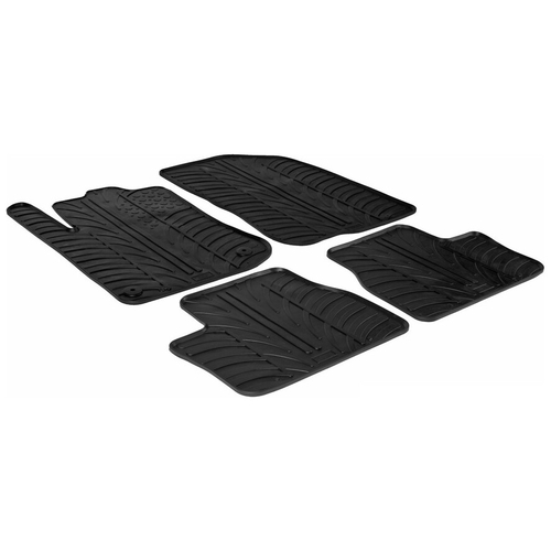 PEUGEOT 2008 06/2013-2019 ΜΑΡΚΕ ΠΑΤΑΚΙΑ SUMISURA ΛΑΣΤΙΧΟ ΣΕ ΜΑΥΡΟ ΧΡΩΜΑ ME ΚΟΥΜΠΩΜΑΤΑ LAMPA - 4 ΤΕΜ.