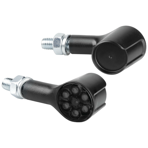 ΦΛΑΣ MOTO ΠΙΣΩ 12V SMD LED MAGNIFIER ΜΑΥΡΟ/ ΣΤΡΟΓΓΥΛΟ 3ΧΡΗΣΕΩΝ (ΘΕΣΕΩΣ /ΦΛΑΣ/ΣΤΟΠ) 50x25mm  LAMPA  - 2 TEM.