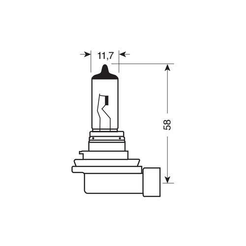 H11 12V 55W PGJ19-2 5.000K 1200LM XENIUM-RACE+50% 2ΤΕΜ. BLISTER