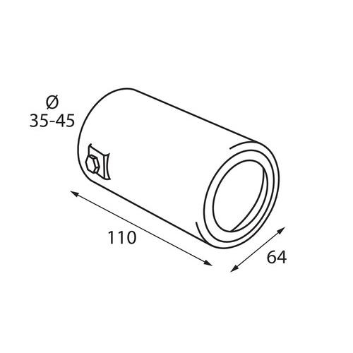 ΑΚΡΟ ΕΞΑΤΜΙΣΗΣ TS-54 Φ 35-45mm