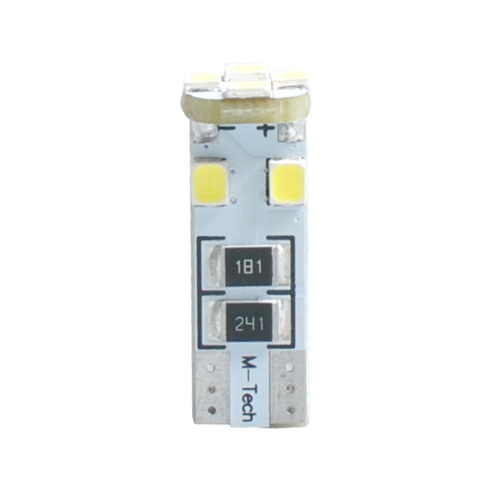 W5W 12V T10 W2,1x9,5d LED 8xSMD3528 ΛΕΥΚΟ (ΚΑΡΦΩΤΟ CAN-BUS) 1ΤΕΜ. M-TECH